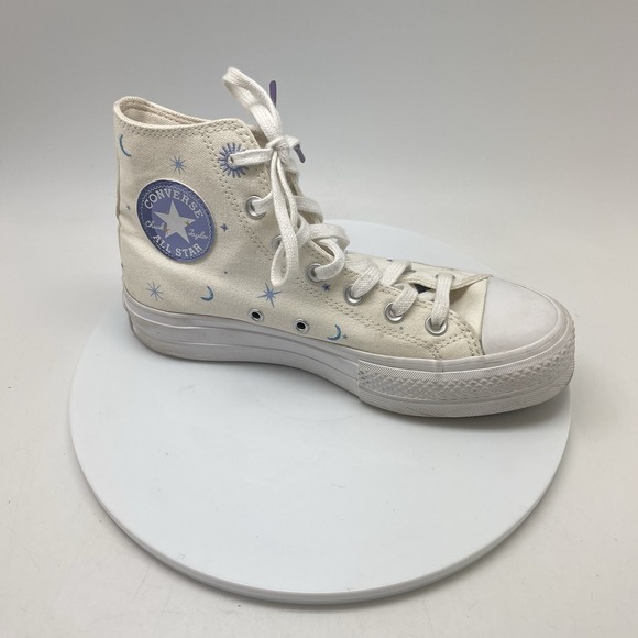 Converse Sneakers Womens 7.5 Chuck Taylor Crystal Celestial Platform A02895C - Picture 6 of 11
